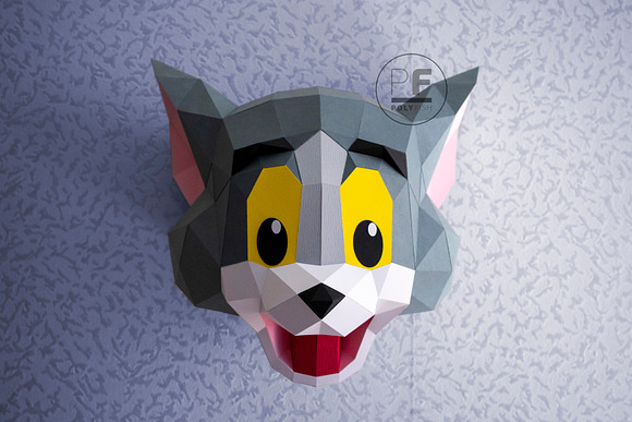 DIY Tom and Jerry 3D model template in Templates - product preview 7