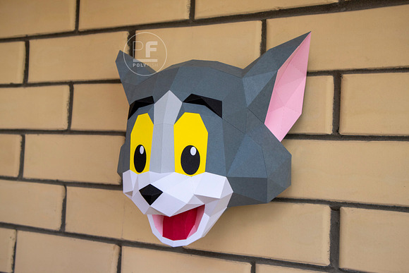 DIY Tom and Jerry 3D model template in Templates - product preview 8