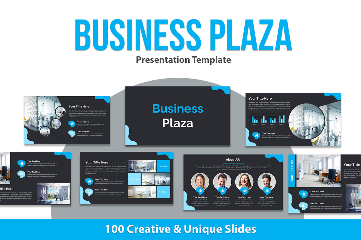 Business Plaza Powerpoint Template in PowerPoint Templates - product preview 8