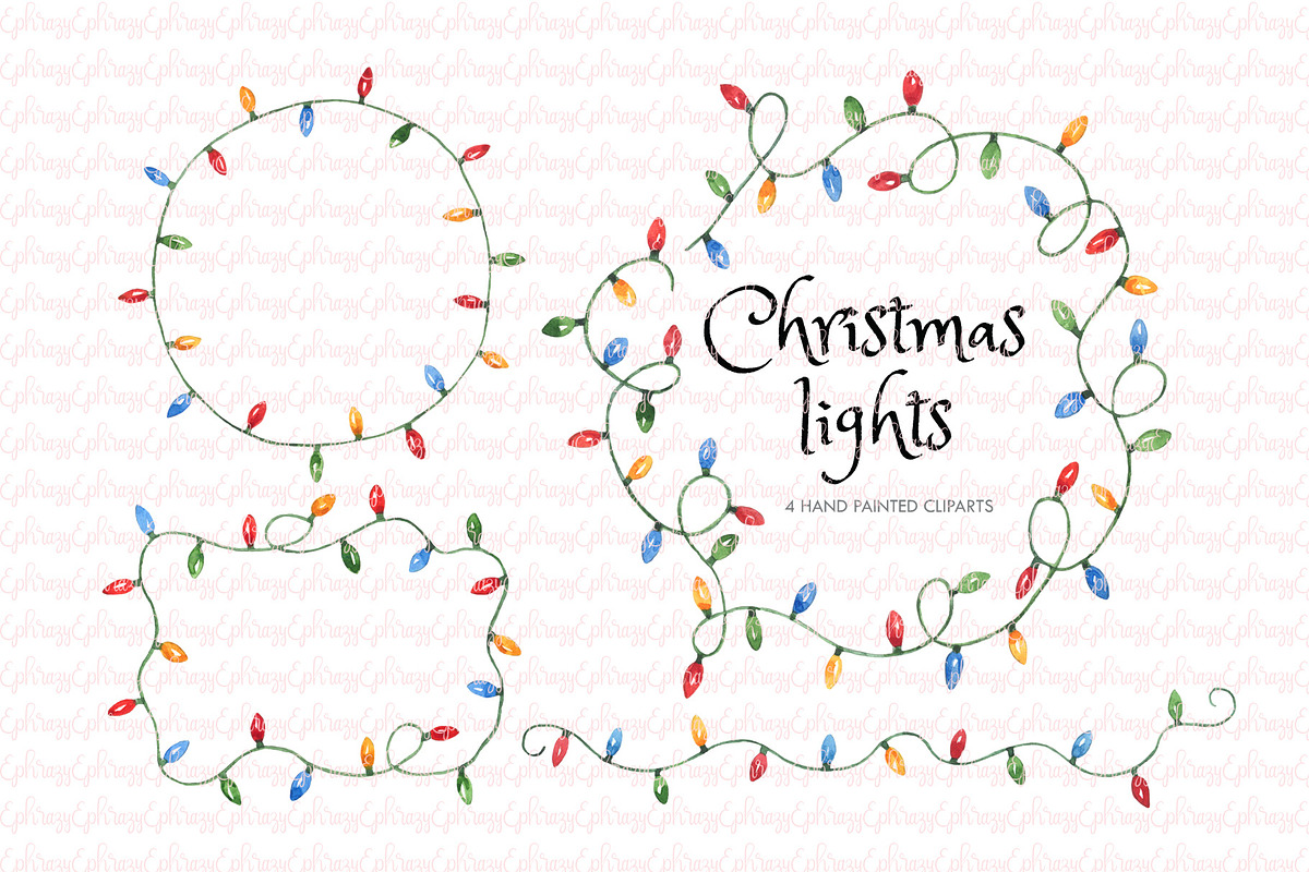 Christmas lights. Garland clipart in Illustrations - product preview 8