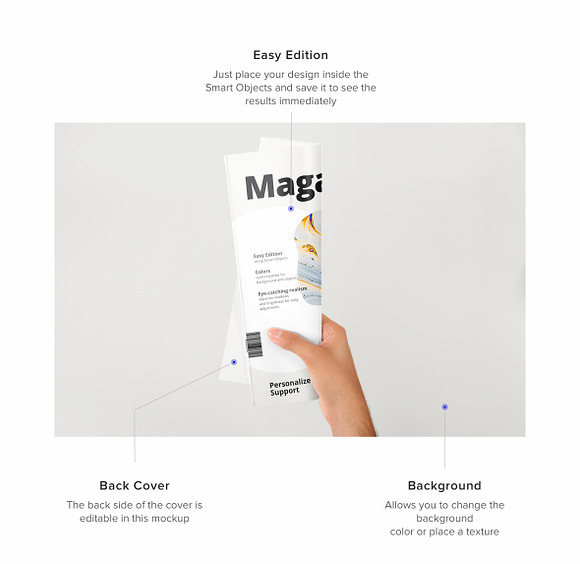 A4 Magazine Mockup 06 in Print Mockups - product preview 3