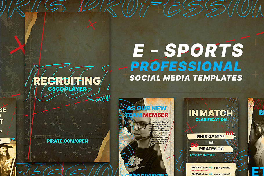 E - Sports Social Media Template in Social Media Templates - product preview 8