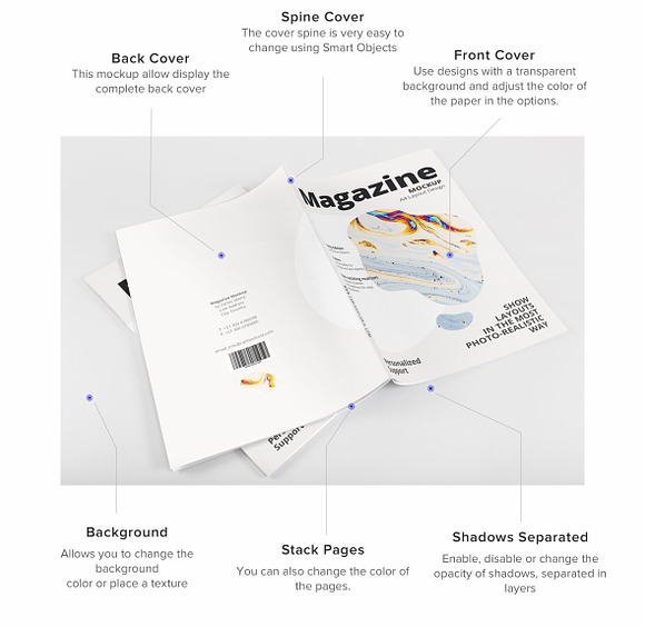 A4 Magazine Mockup Pack in Print Mockups - product preview 9