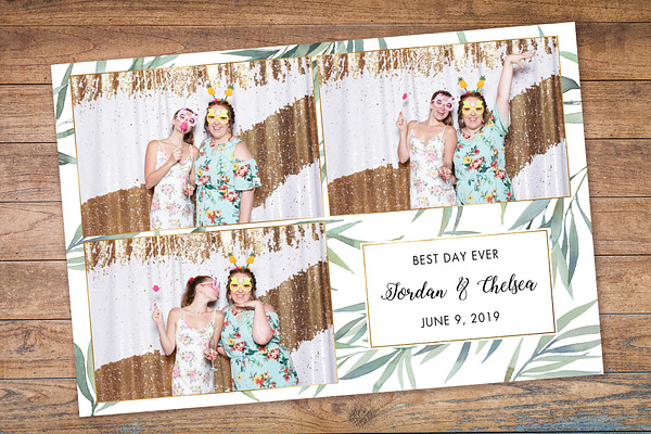 Willow Leaves Photo Booth Template