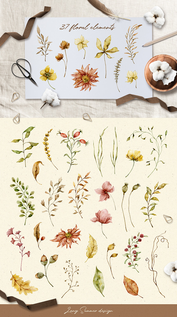 Fall time - watercolor collection in Illustrations - product preview 5