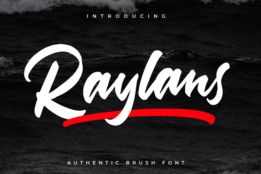 Raylans Brush Font in Script Fonts - product preview 8