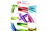 Set of abstract brochure backgrounds