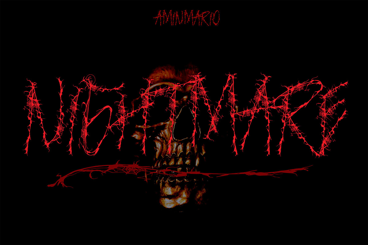 NIGHTMARE | HORROR & HELLOWEEN in Blackletter Fonts - product preview 8