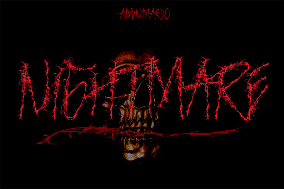 NIGHTMARE | HORROR & HELLOWEEN in Blackletter Fonts - product preview 6