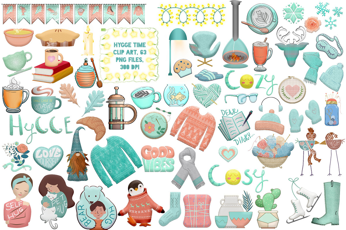 Hygge Time (Winter & Autumn) ClipArt in Illustrations - product preview 8