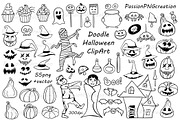 Doodle Halloween Clipart