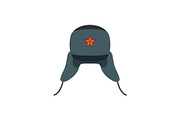 Russian Traditional Wool Hat Vector