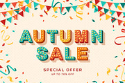 Autumn sale advertisement template
