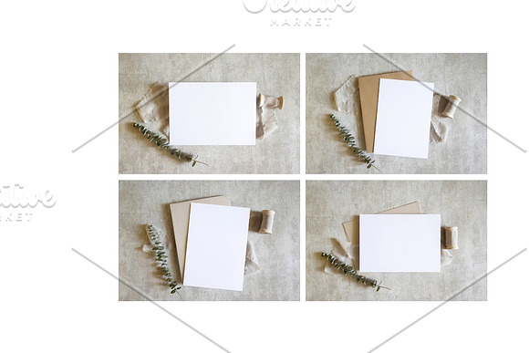 5x7 Neutral Card Mockup Pack in Print Mockups - product preview 1