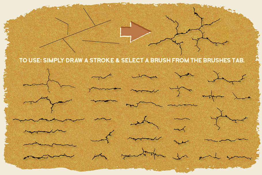 Vector Crack Brushes in Photoshop Brushes - product preview 8