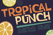Tropical Punch: a fun retro font!