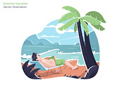 Summer Vacation -Vector Illustration