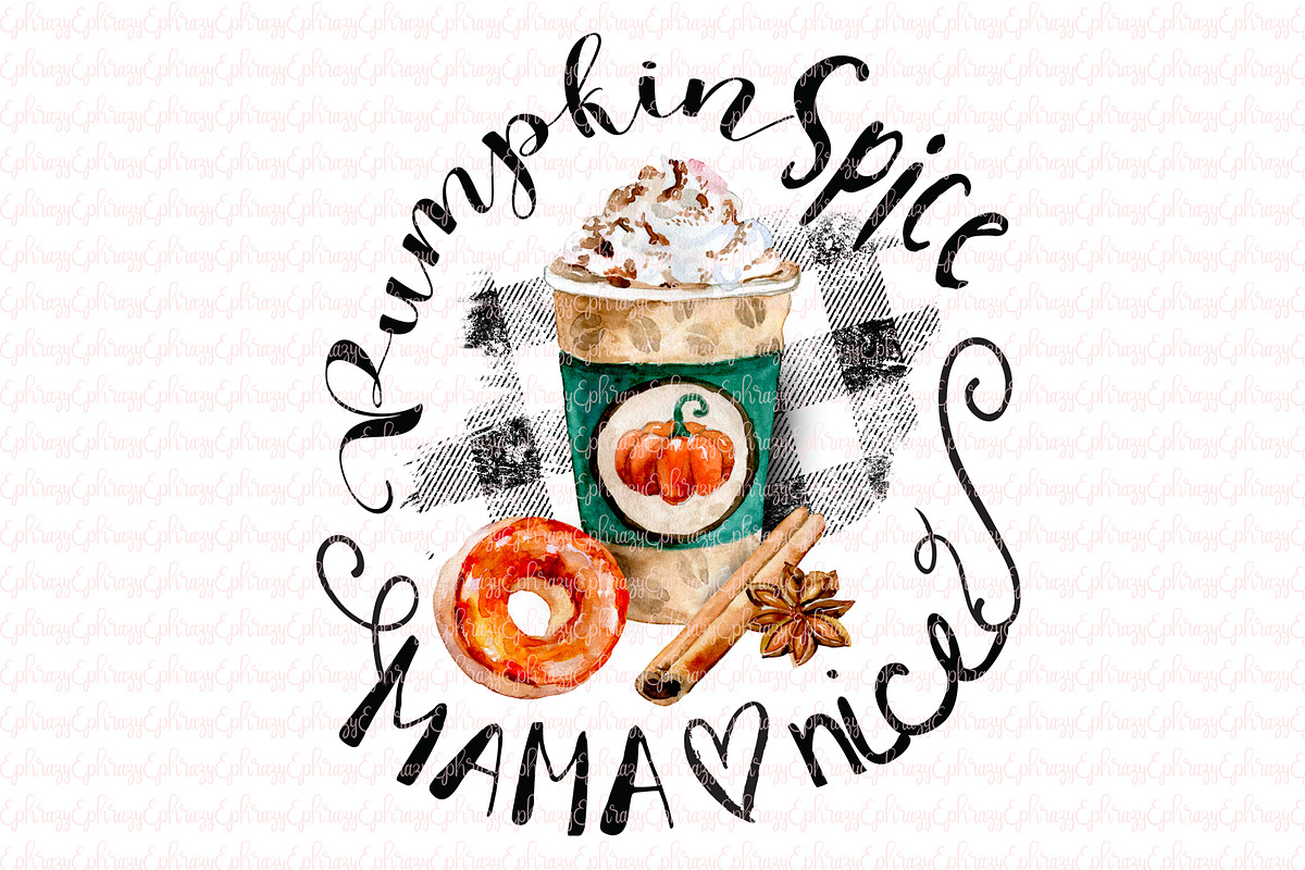 Pumpkin spice mama nice in Illustrations - product preview 8