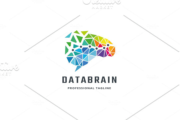 Data Brain Logo in Logo Templates - product preview 1