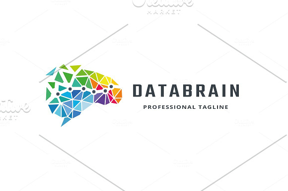 Data Brain Logo in Logo Templates - product preview 2
