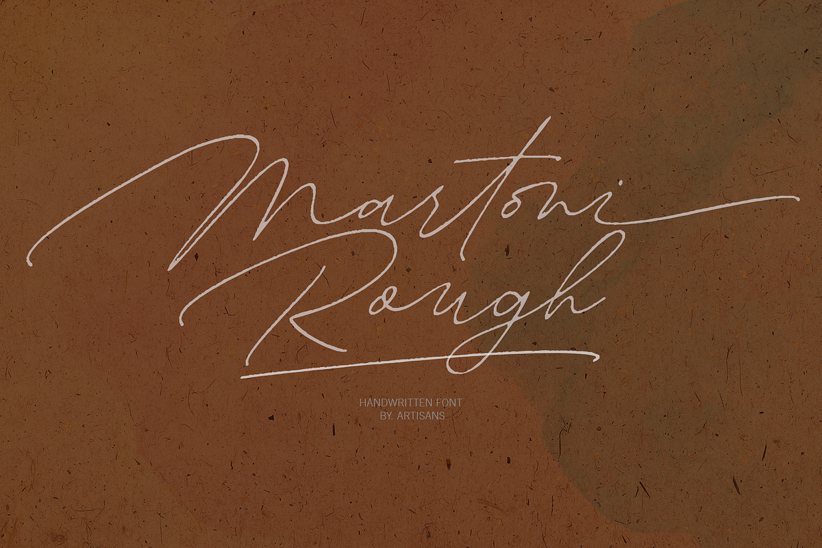 Martoni//Rough in Script Fonts - product preview 8