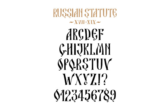 Old Russian alphabet. Vector! in Symbol Fonts - product preview 3