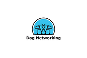 Dog Networking Logo Template