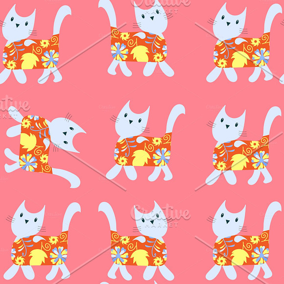 8 floral and animals vector seamless in Patterns - product preview 5
