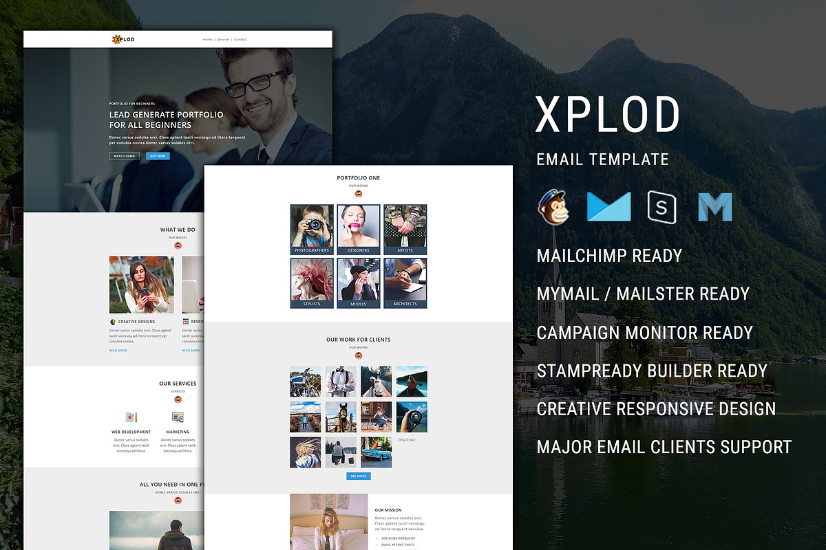 Xplod - Responsive Email Template in Mailchimp Templates - product preview 8