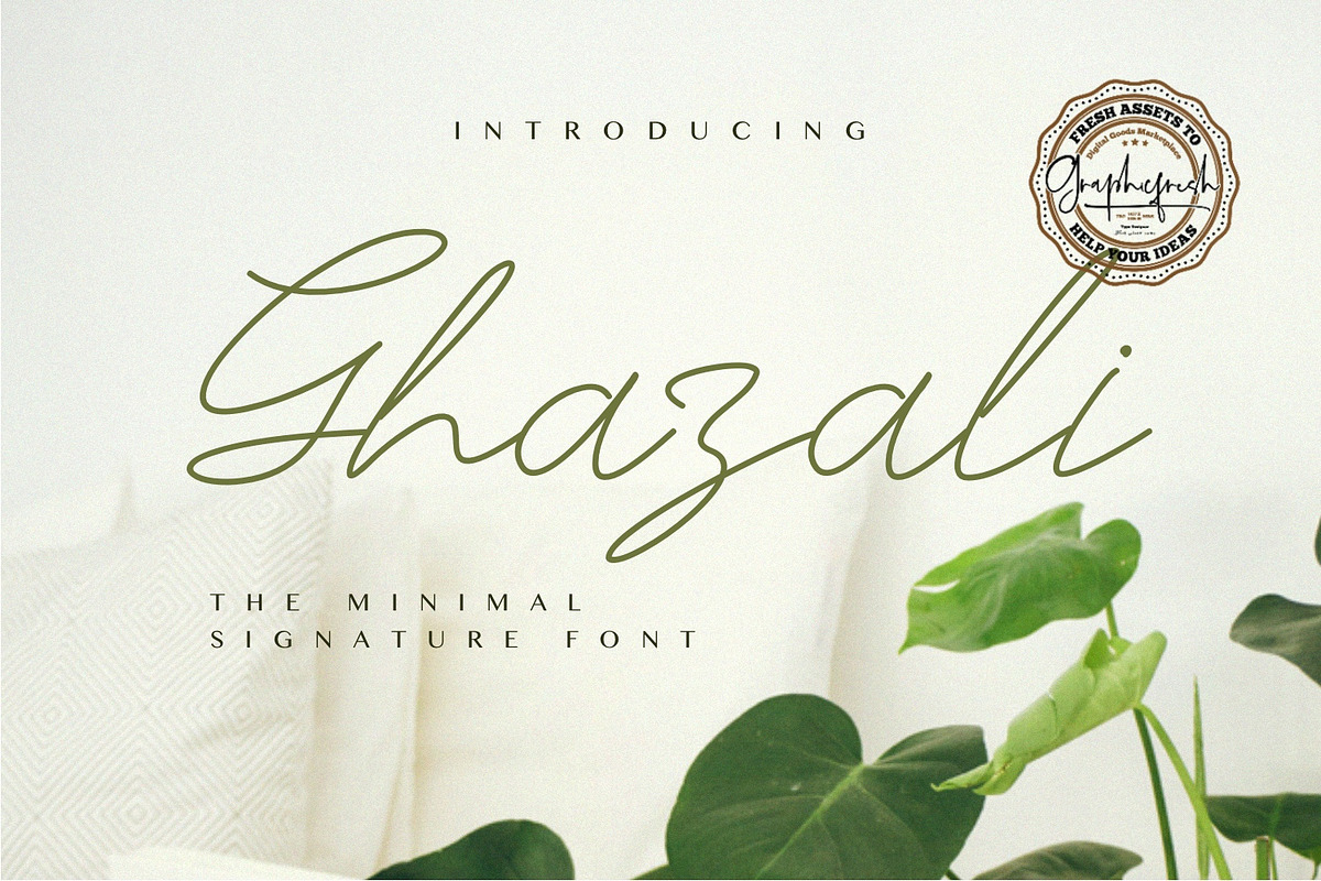 Ghazali - The Minimal Signature Font in Script Fonts - product preview 8