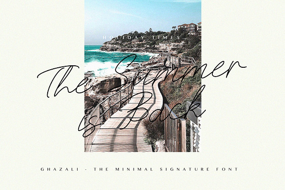 Ghazali - The Minimal Signature Font in Script Fonts - product preview 1