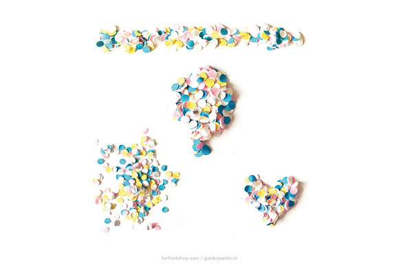 Confetti handmade letters in Graphics - product preview 1