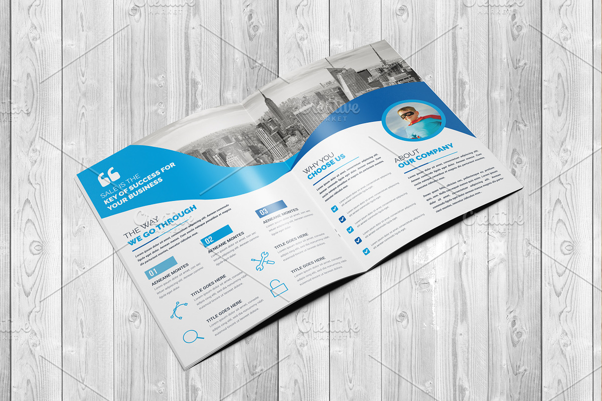 Corporate Bifold Brochure Template in Brochure Templates - product preview 8