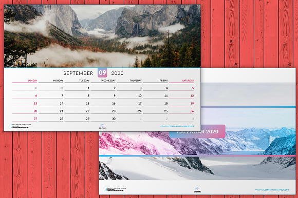Wall Calendar 2020 (WC014-20) in Stationery Templates - product preview 7