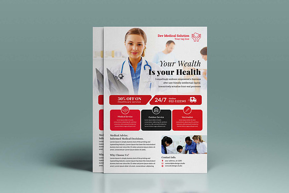 Modern Medical & Healthcare Flyer in Flyer Templates - product preview 1