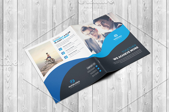 Corporate Bifold Brochure Template in Brochure Templates - product preview 3