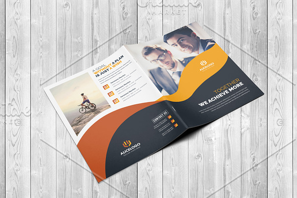 Corporate Bifold Brochure Template in Brochure Templates - product preview 5