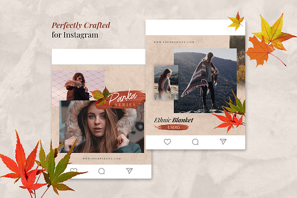 Autumn Instagram Bundle in Instagram Templates - product preview 4