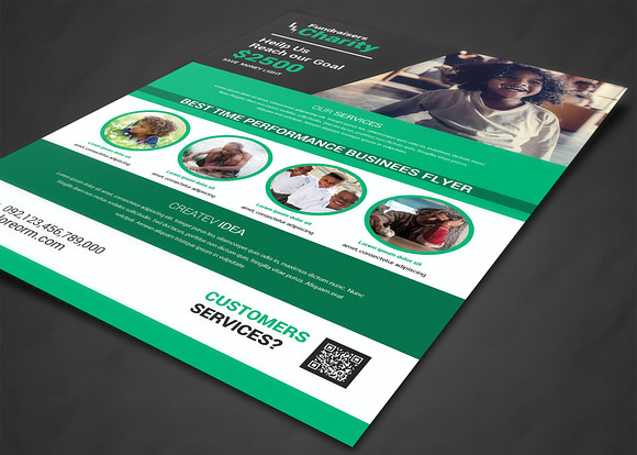 Charity Fundraisers Flyer in Flyer Templates - product preview 1