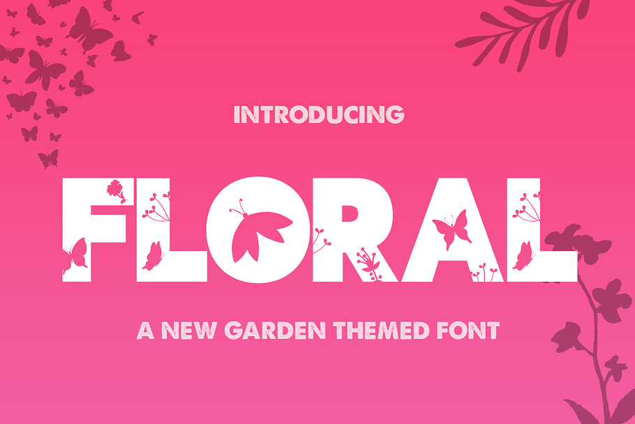 The Floral Font in Display Fonts - product preview 8
