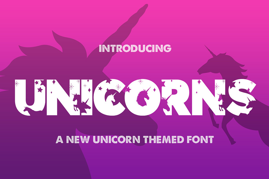 The Unicorns Font in Display Fonts - product preview 8