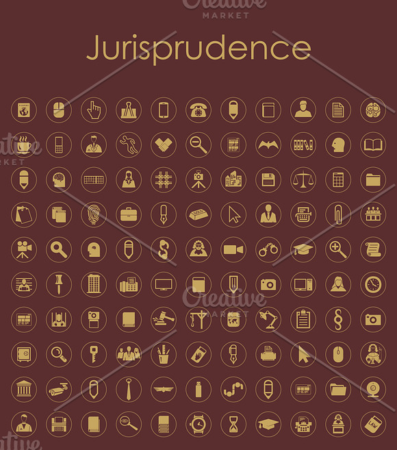 110 Jurisprudence simple icons in Simple Icons - product preview 1