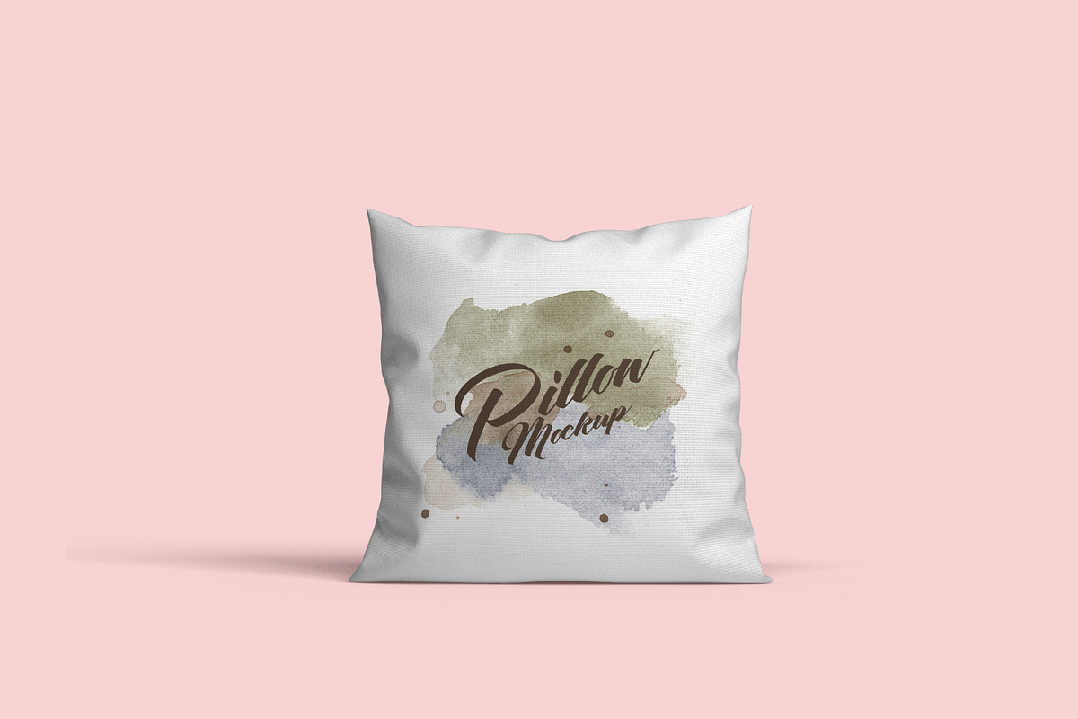 Square pillow mockups in Product Mockups - product preview 8