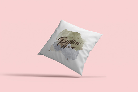 Square pillow mockups in Product Mockups - product preview 1