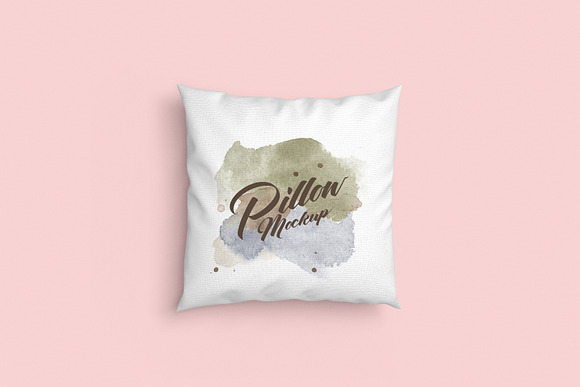 Square pillow mockups in Product Mockups - product preview 2
