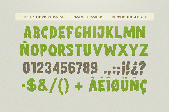Invader Scary Font in Scary Fonts - product preview 2