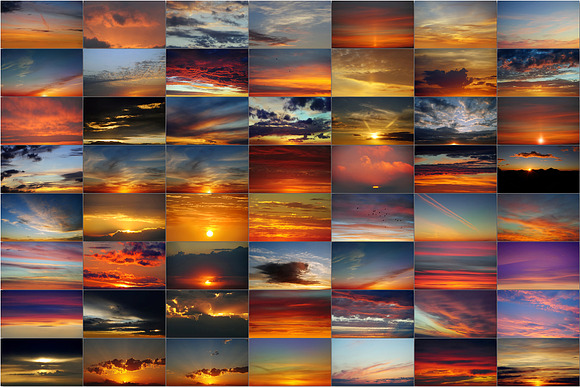 150 Sunset Sunrise Sky Overlays in Add-Ons - product preview 3