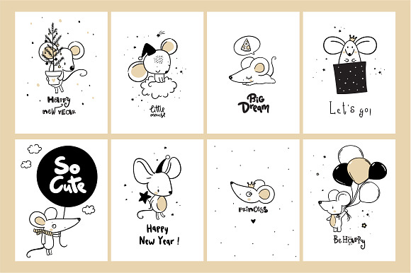 Cute mouses illustration in Illustrations - product preview 3