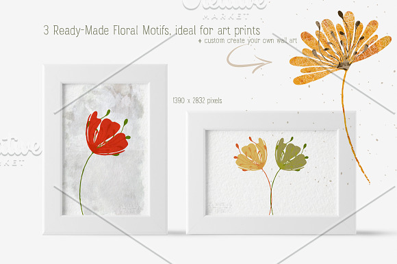 Procreate Brushes Floral Motifs Kit in Add-Ons - product preview 6