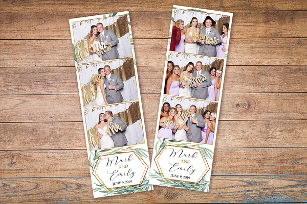 Willow Leaves Photostrip Template